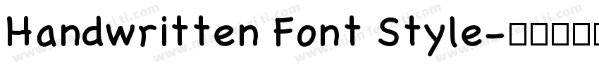 Handwritten Font Style字体转换